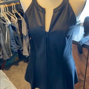 Faux leather camisole